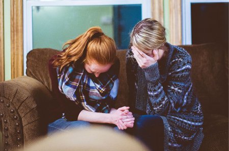 Ladies showing emotions