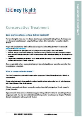 Conservative treatment booklet